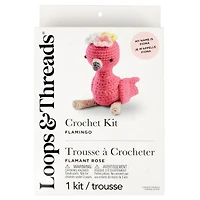 Intermediate Flamingo Amigurumi Crochet Kit by Loops & Threads®