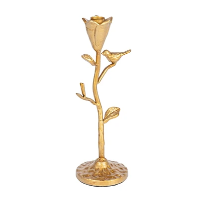 Hello Honey® Gold 10.5" Single Taper Metal Candelabra