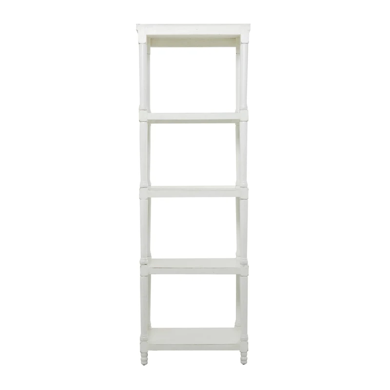 White Farmhouse Shelving Unit, 23" x 13" x 72"
