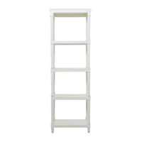 White Farmhouse Shelving Unit, 23" x 13" x 72"
