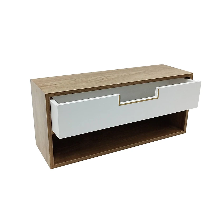 15.75" White & Woodgrain Desk Drawer Cubby by Ashland®