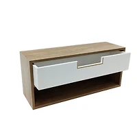 15.75" White & Woodgrain Desk Drawer Cubby by Ashland®