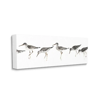 Stupell Industries Beach Bird Sandpipers Minimal Painting Wall Art