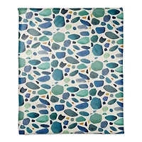 Sea Glass Coral Fleece Blanket