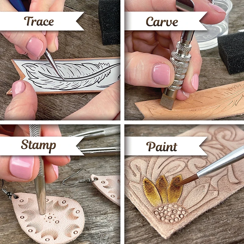 ArtSkills® 8 Project Leather Working Kit for Beginners