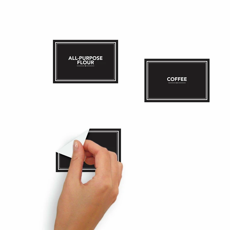 RoomMates Chalk Pantry Labels Peel & Stick Wall Decals