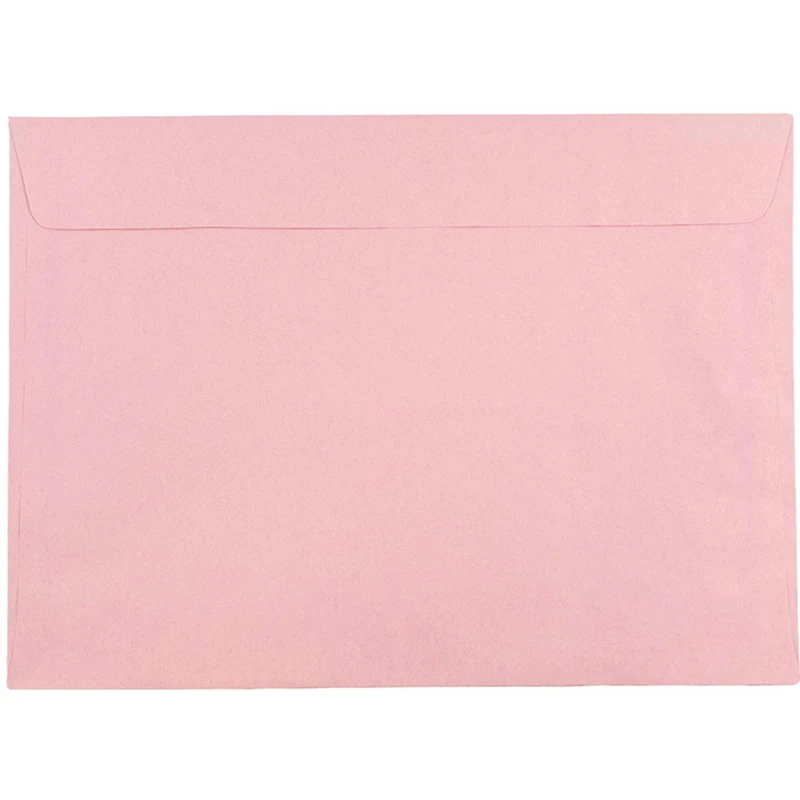 JAM Paper 9" x 12" Baby Pink Pastel Booklet Premium Envelopes, 25ct.