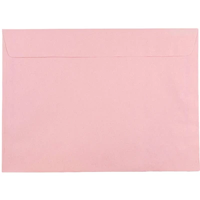 JAM Paper 9" x 12" Baby Pink Pastel Booklet Premium Envelopes, 25ct.