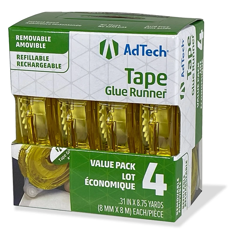 AdTech® Removable Tape Glue Runner™, 4ct.