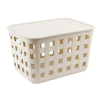 Ezy Storage Aura 46.5qt. Lidded Basket