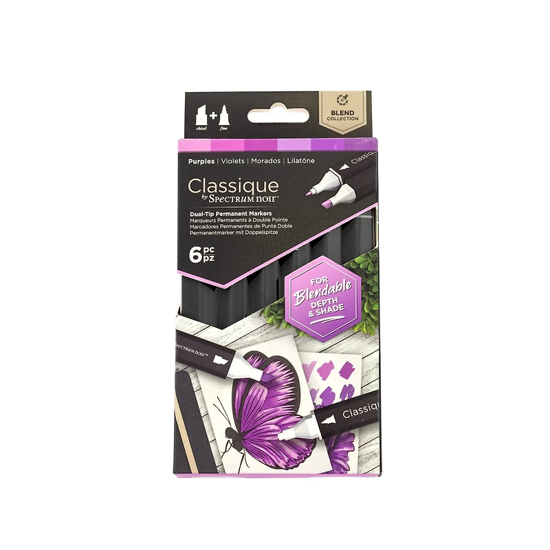 Spectrum Noir™ Classique Purples Dual Tip Marker Set