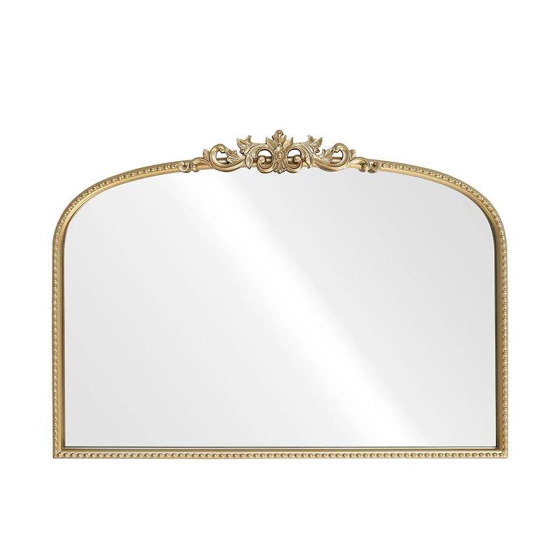 28" x 20" Ornate Wide Arch Wall Mirror in Gold Metal Frame by Ashland®