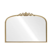 28" x 20" Ornate Wide Arch Wall Mirror in Gold Metal Frame by Ashland®