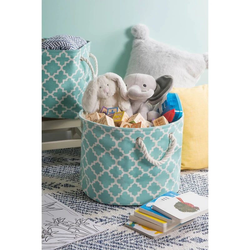 DII® Large Round Polyester Lattice Bin