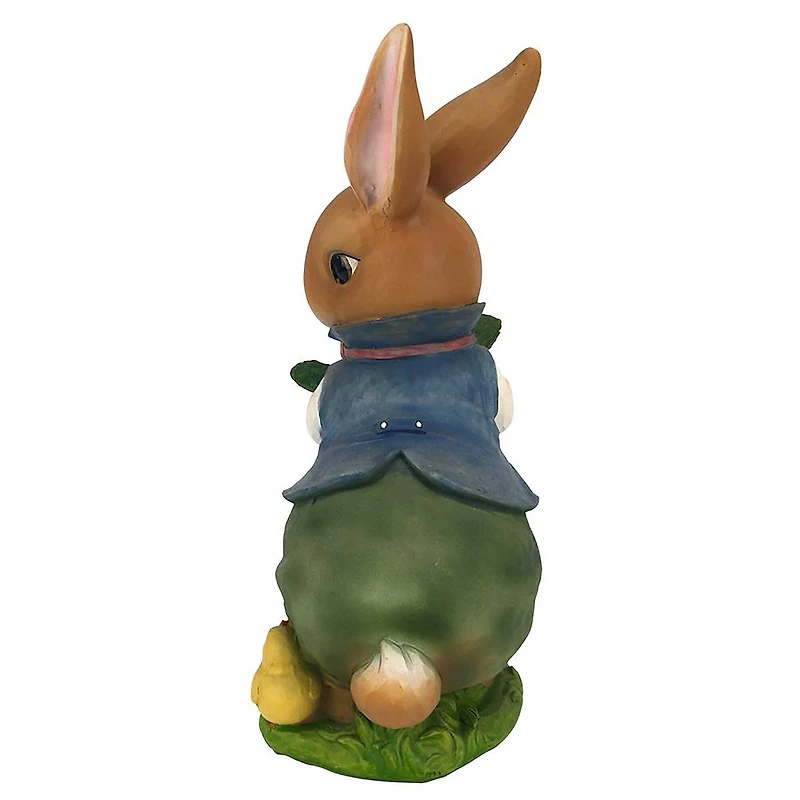 Design Toscano 12" Bunny Hop Lane Father Rabbit Statue