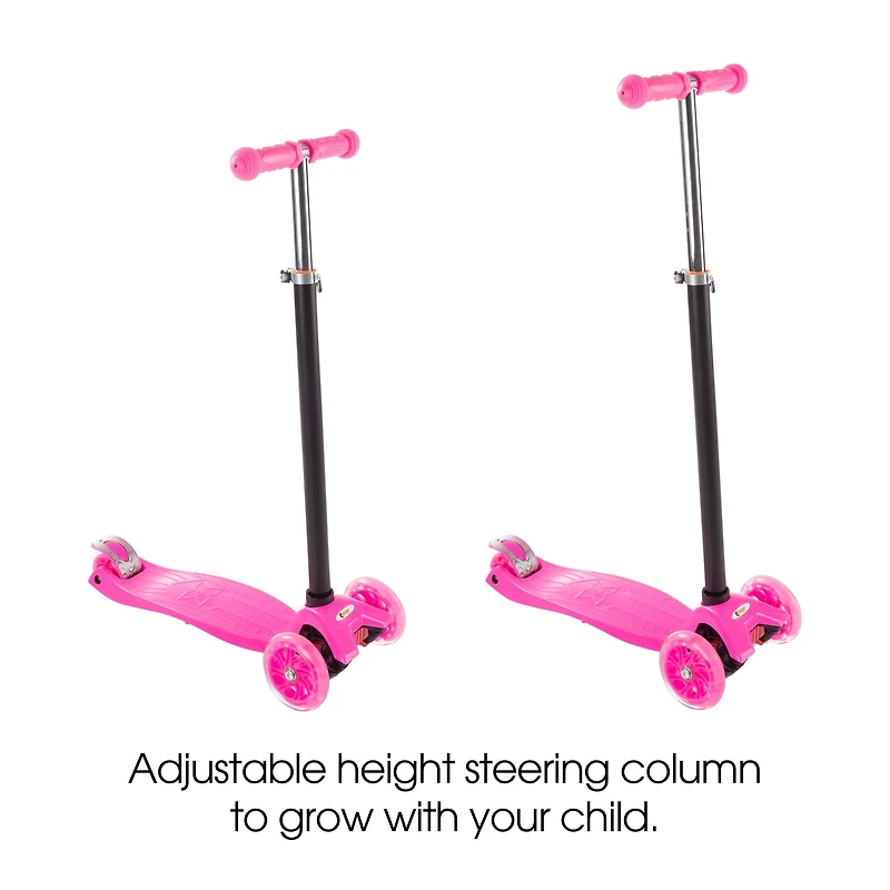 Toy Time Pink Beginner 3-Wheel Scooter