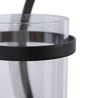 Black Iron Traditional Candle Wall Sconce, 25" x 10" x 6"