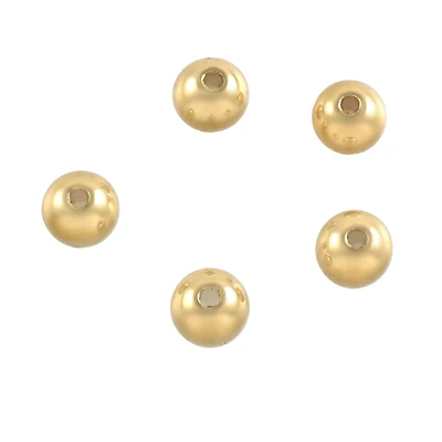 Metallic CCB Round Craft Beads by Bead Landing