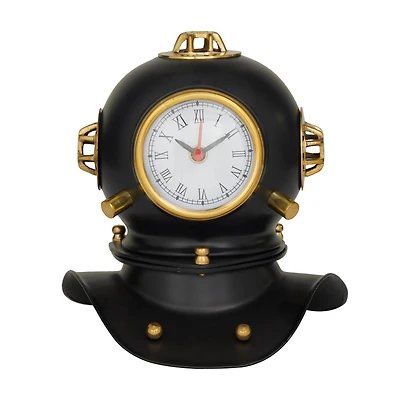 8" Brass Diver Helmet Clock