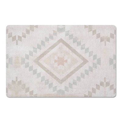 Muted Tribal Pattern Floor Mat