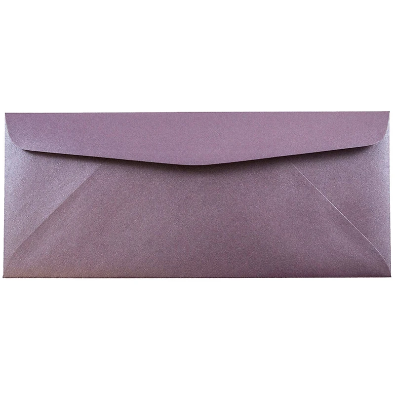 JAM Paper Metallic Ruby Purple Stardream #10 Business Envelopes, 50ct.