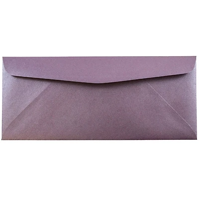 JAM Paper Metallic Ruby Purple Stardream #10 Business Envelopes, 50ct.
