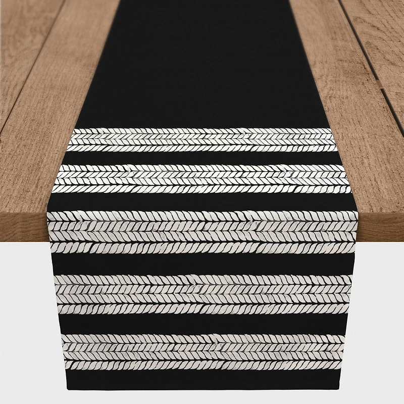 Petal Stripes Indoor/Outdoor Table Runner