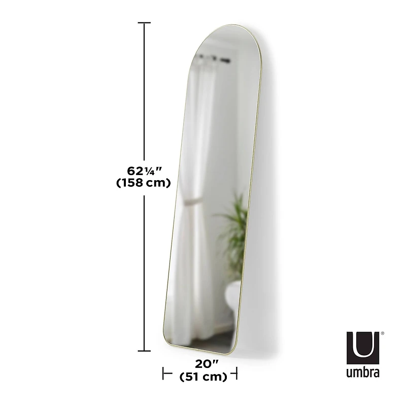 Umbra 62" Brass Hubba Arched Mirror