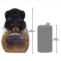 Design Toscano 9" Black Bear Gutter Guardian Downspout Statue