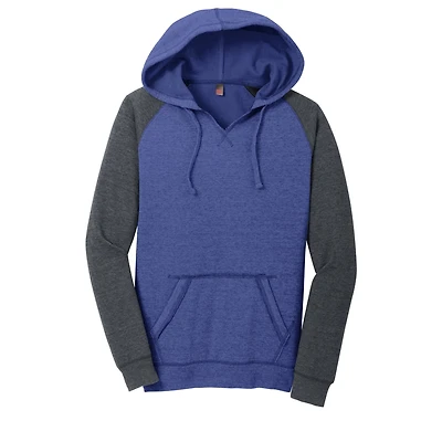 District® Women's Lightweight Fleece Raglan Hoodie