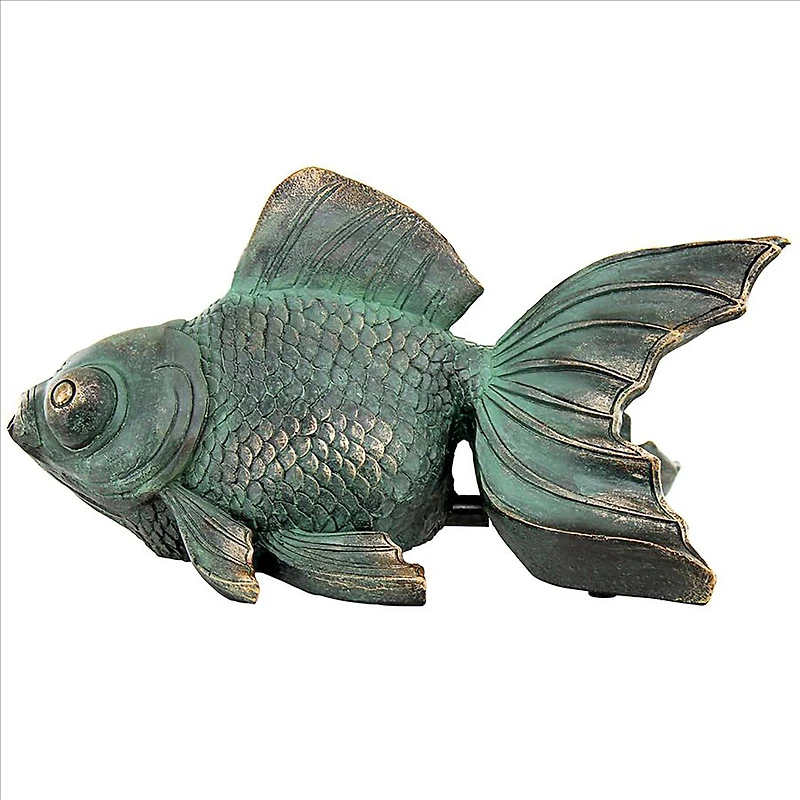 Design Toscano Butterfly Asian Koi Piped Spitter Statue