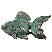 Design Toscano Butterfly Asian Koi Piped Spitter Statue
