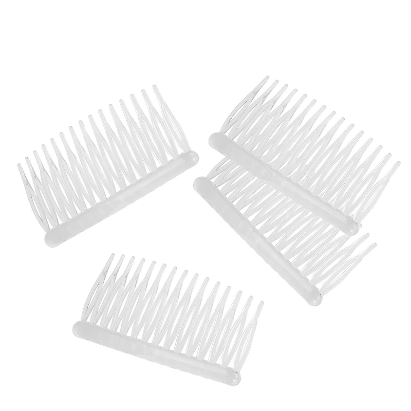 79mm Clear Plastic Side Combs, 6ct. by Bead Landing™