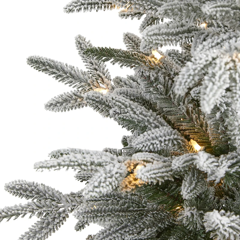 4.5ft. Pre-Lit Manchester Spruce Artificial Christmas Tree, Clear LED Lights