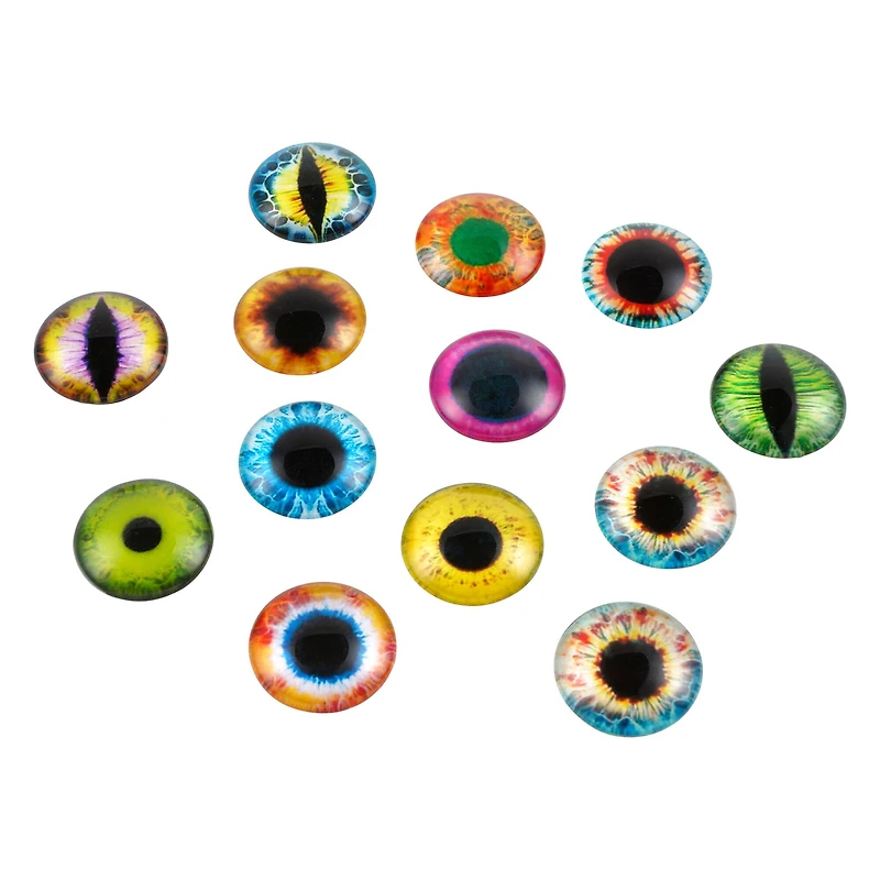 Found Objects Mixed Large Eye Glass Cabochons by Bead Landing™