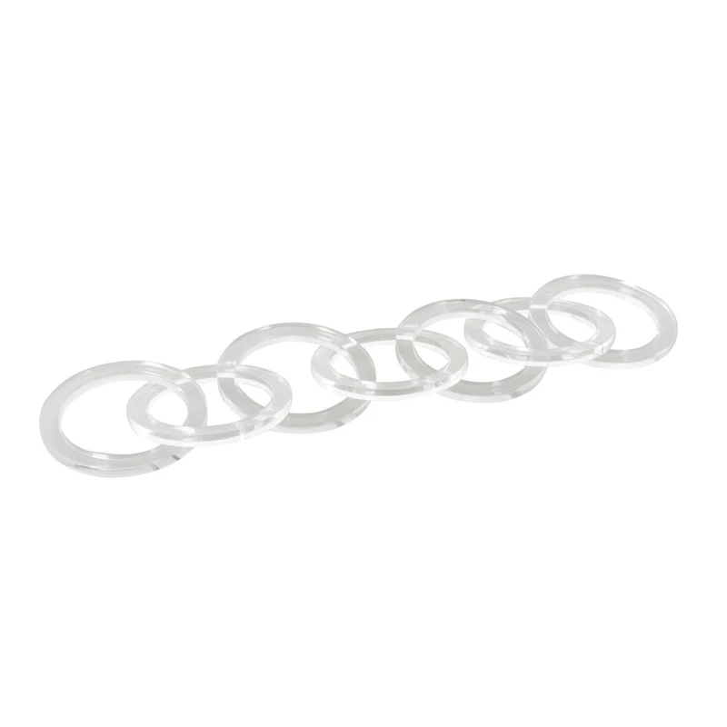 21" Clear Acrylic Plastic Chain Circular Link Sculpture