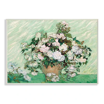 Stupell Industries Impressionist Arrangement of Chrysanthemums Traditional Painting Wall Plaque