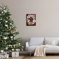 Stupell Industries Merry & Jolly Seasonal Mushroom Wreath Canvas Wall Art
