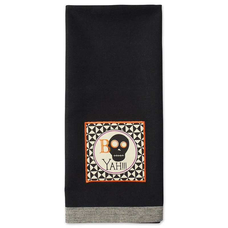 DII® Black All Hallows Eve Halloween Embellished Dishtowel Set