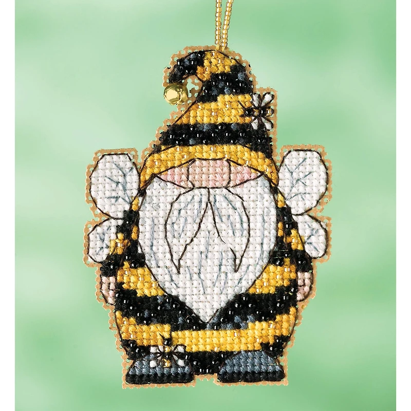 Mill Hill® Bee Gnome Counted Cross Stitch Ornament Kit
