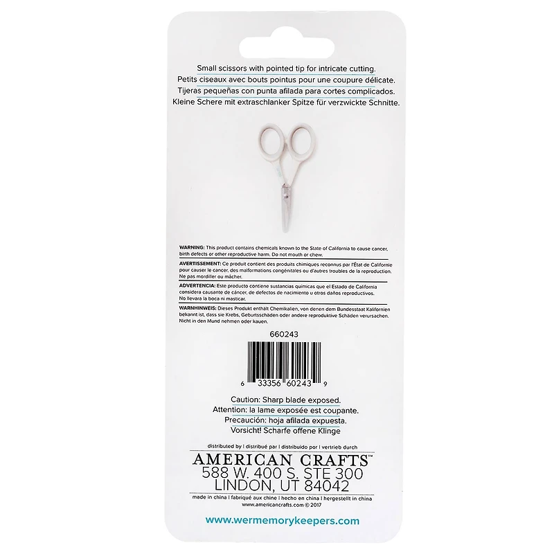 We R Memory Keepers® Crafters Essentials™ Detail Scissors