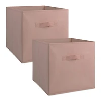 DII® 13" Millennial Pink Non-Woven Fabric Cubes, 2ct.