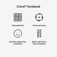 Cricut® Neutrals 24" x 28" Cardstock Sampler, 50 Sheets
