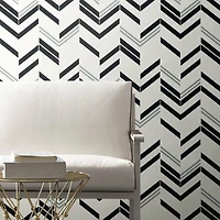 RoomMates Chevron Stripe Peel & Stick Wallpaper