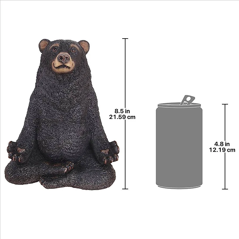Design Toscano 8.5" Being One with the Honey Zen Bear Statue