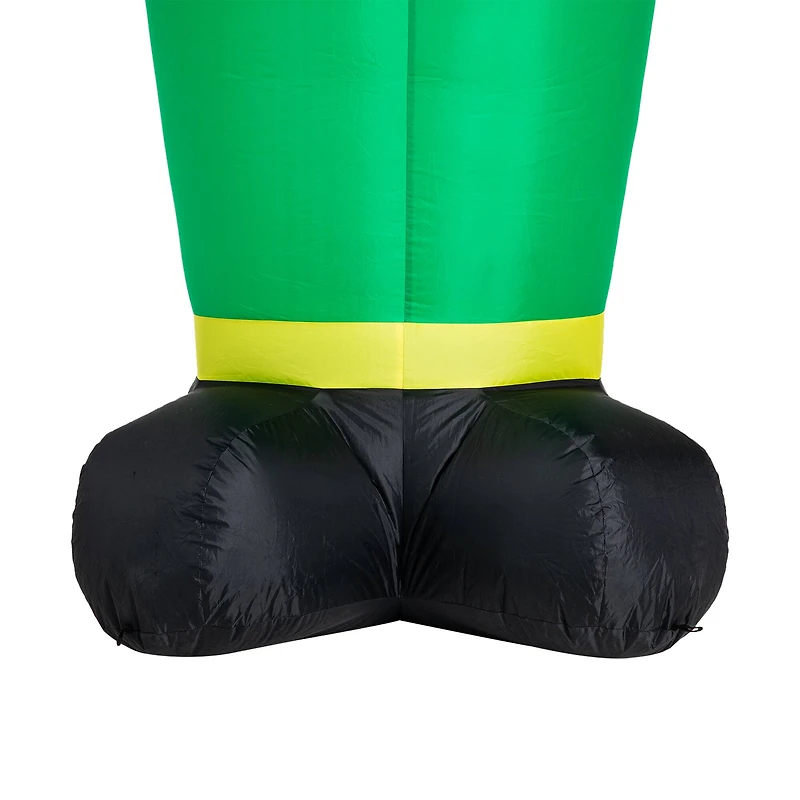 Glitzhome® 8ft. Lighted St. Patrick's Day Leprechaun Inflatable Décor