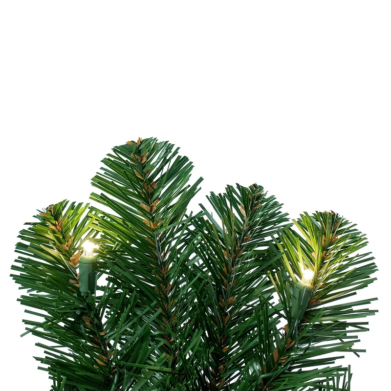 30" Oregon Fir Christmas Wreath, Warm White LED Lights