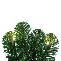 30" Oregon Fir Christmas Wreath, Warm White LED Lights