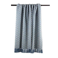 DII® Stonewash Blue Urban Check Throw