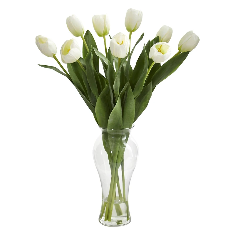 24" Tulip Arrangement in Vase